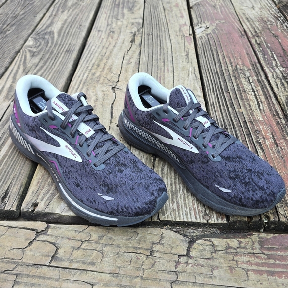 Brooks Athletic Shoes - Gray and Pink - Picture 2 of 15